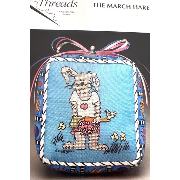 Twisted Threads The March Hare & Golf Bunnie Cross Stitch Patterns - Picture 1 of 4